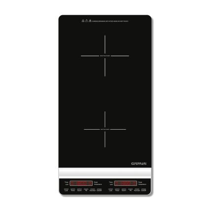 G3Ferrari G1013900 - Indukcijas divu plākšņu plīts DINAMIKO 3100 W/230 V, melna