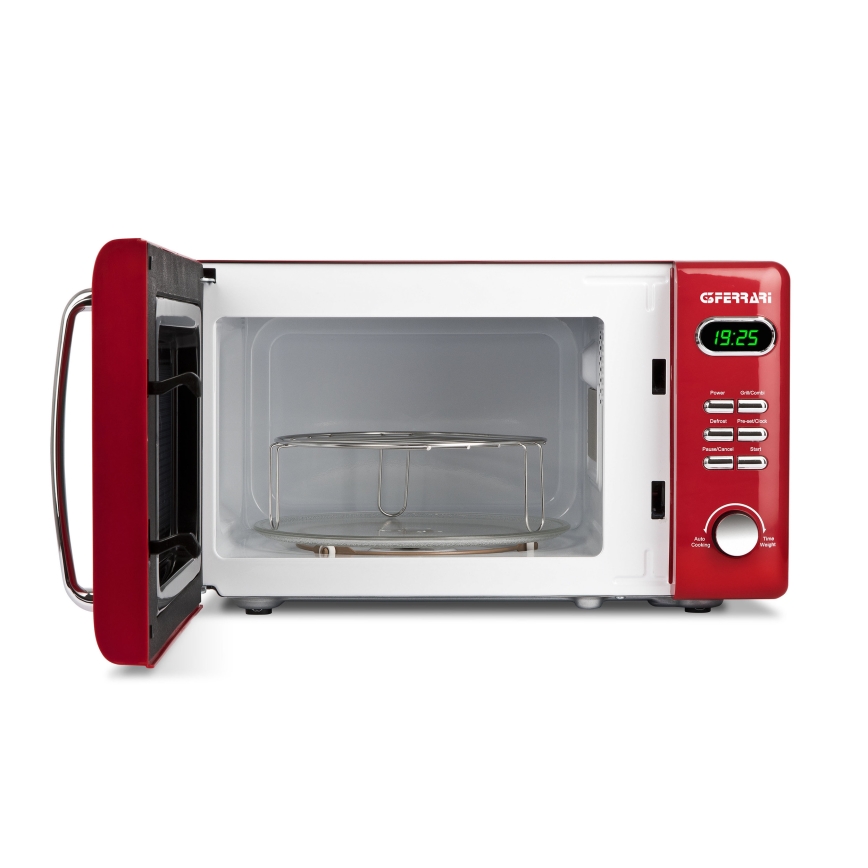 G3Ferrari G1015502 - mikroviļņu krāsns ar grilu, 1150 W/230 V, 20 l, sarkana