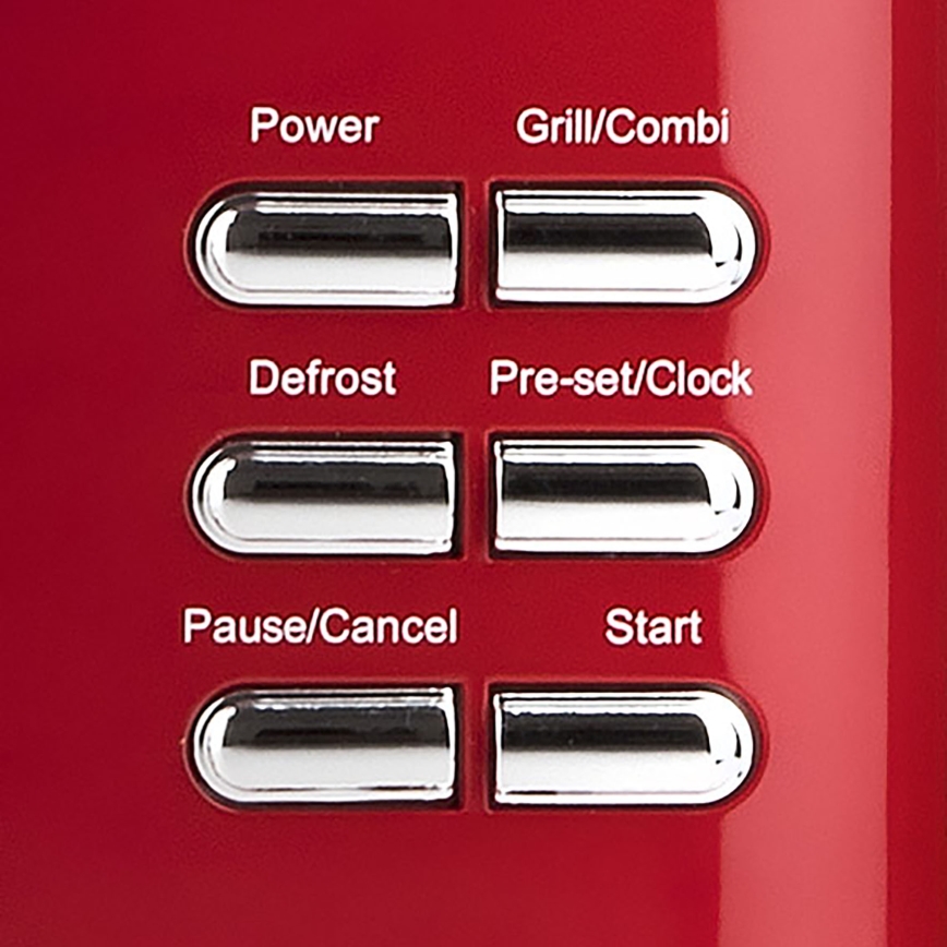 G3Ferrari G1015502 - Mikroviļņu krāsns ar grilu 1150W/230V 20 l sarkana