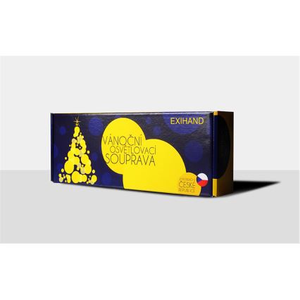 Gaismas virtene ASTERIA 16xE10 13,5m daudzkrāsaina, Ražots Čehijā