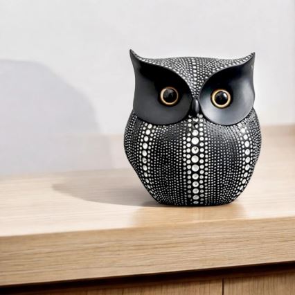 Galda dekorācija 15 cm, melna
