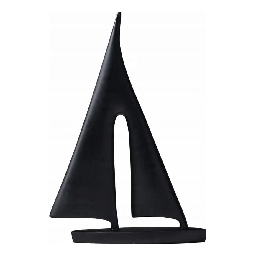 Galda dekorācija 21 cm sveķi/melna