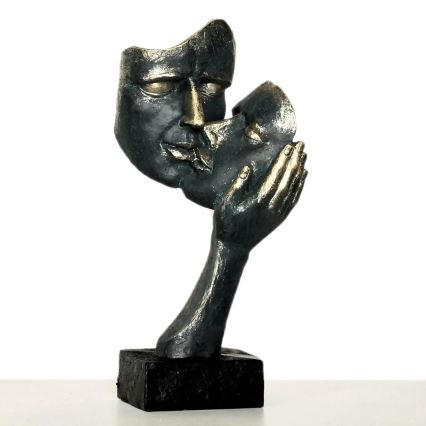 Galda dekorācija 35x22x13 cm sveķi/patina