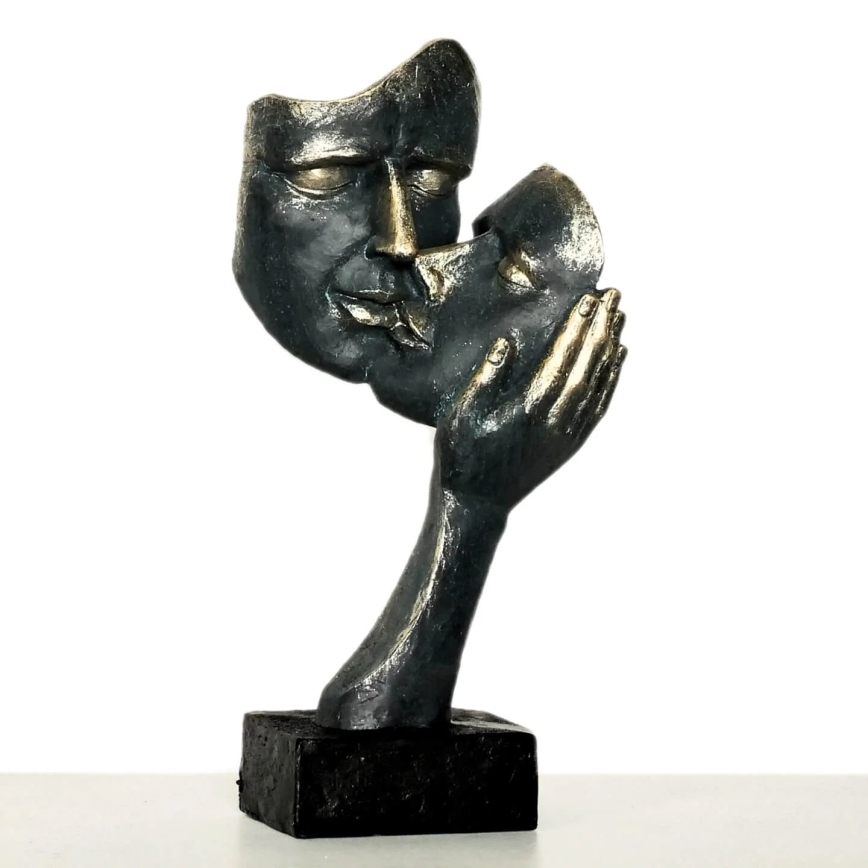 Galda dekorācija 35x22x13 cm sveķi/patina
