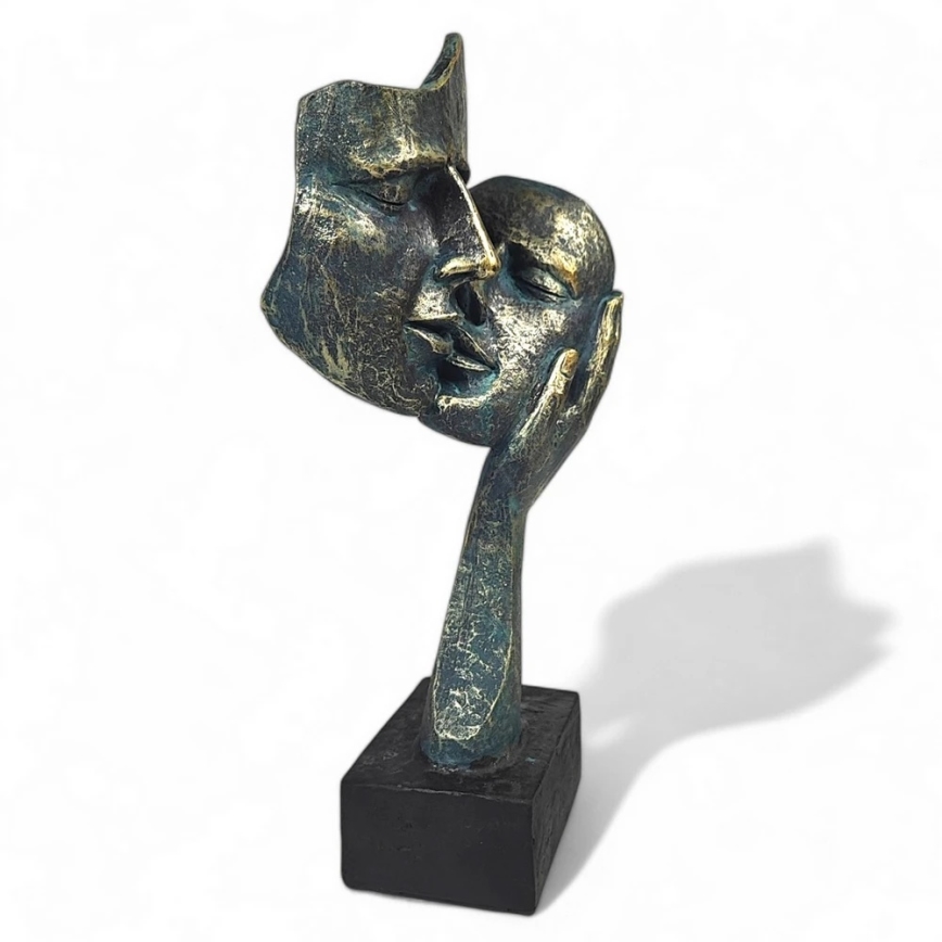 Galda dekorācija 35x22x13 cm sveķi/patina
