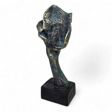 Galda dekorācija 35x22x13 cm sveķi/patina