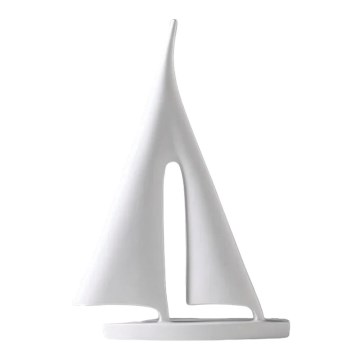 Galda dekors 21 cm sveķi/balts