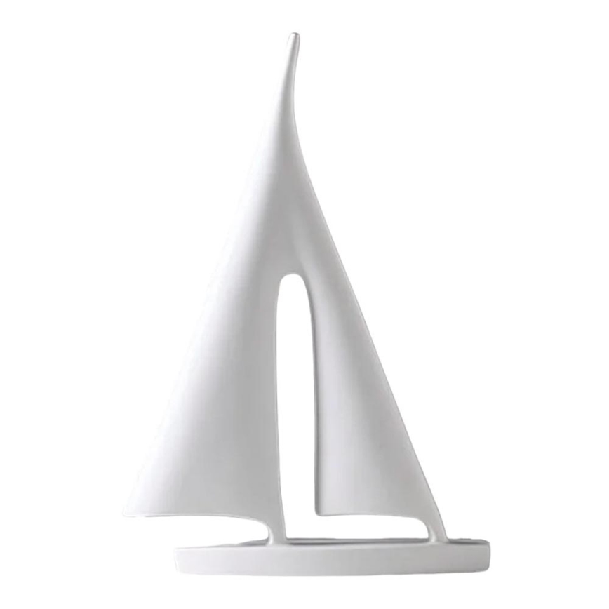 Galda dekors 21 cm sveķi/balts