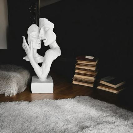 Galda dekors 29x9x17 cm no epoksīda sveķiem/baltā