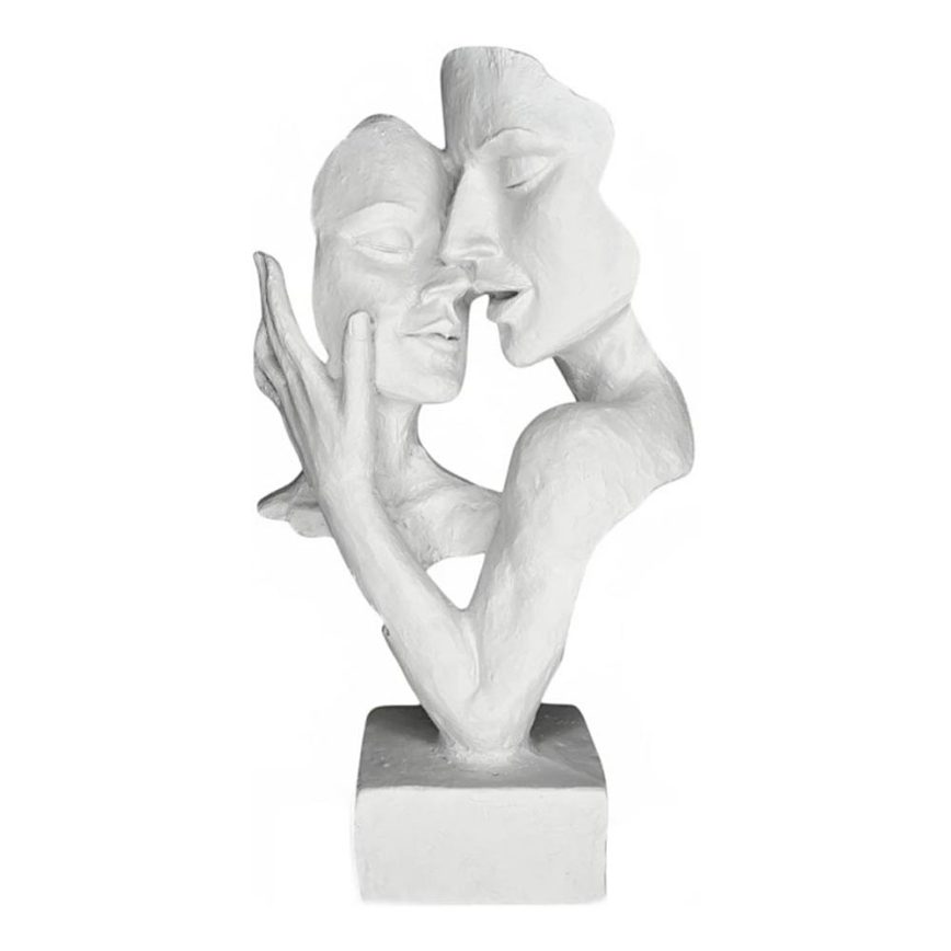 Galda dekors 29x9x17 cm sveķi/balts