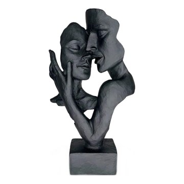 Galda dekors 29x9x17 cm sveķi/melns