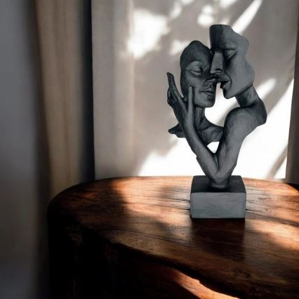 Galda dekors 29x9x17 cm sveķi/melns