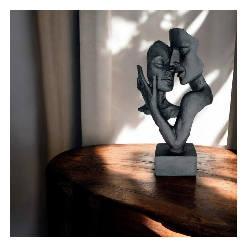 Galda dekors 29x9x17 cm sveķi/melns