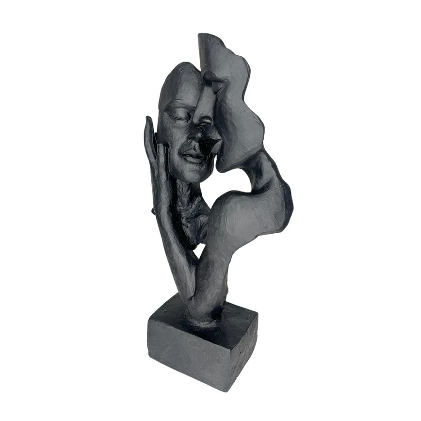 Galda dekors 29x9x17 cm sveķi/melns