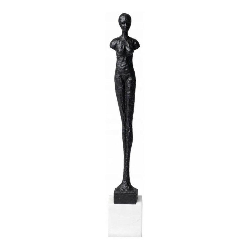 Galda dekors 43 cm, sveķi/melns