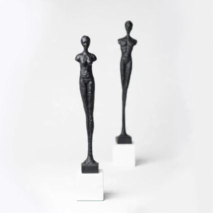 Galda dekors 43 cm, sveķi/melns