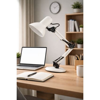 Galda lampa 1xE14/25W/230V balta