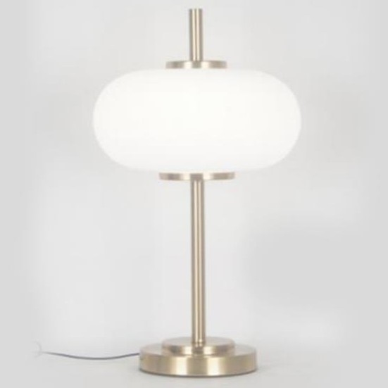 Galda lampa 1xE14/3W/230V balta/misiņš