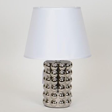 Galda lampa 1xE14/40W/230V balta/spīdīgi hromēts