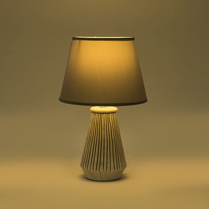 Galda lampa 1xE14/40W/230V patina/pelēka