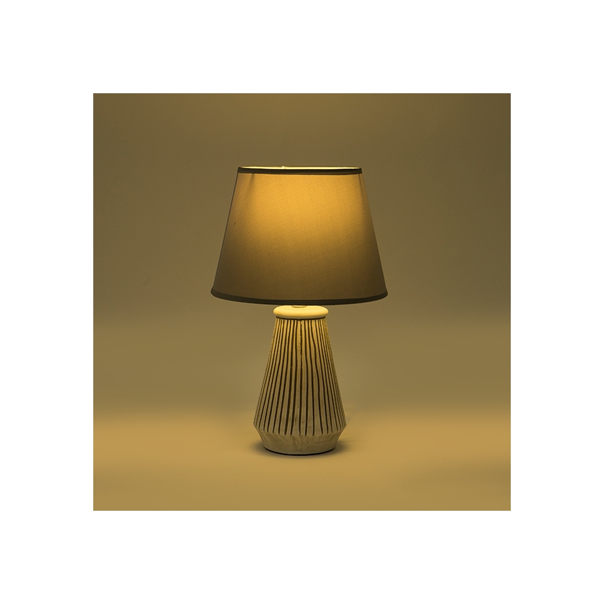 Galda lampa 1xE14/40W/230V patina/pelēka