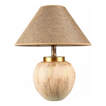 Galda lampa 1xE27/40W/230V bēša