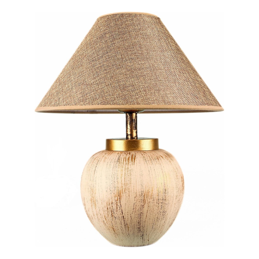 Galda lampa 1xE27/40W/230V bēša