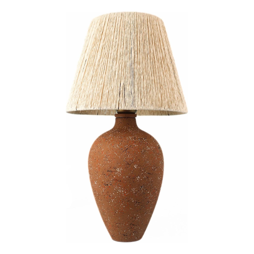 Galda lampa 1xE27/40W/230V brūna/krēmkrāsa