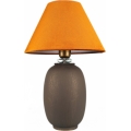 Galda lampa 1xE27/40W/230V brūna/oranža