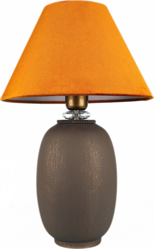 Galda lampa 1xE27/40W/230V brūna/oranža