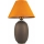 Galda lampa 1xE27/40W/230V brūna/oranža