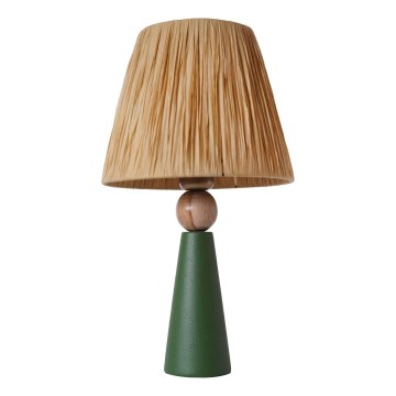Galda lampa 1xE27/40W/230V brūna/zaļa