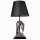 Galda lampa 1xE27/40W/230V melna/sudraba