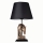 Galda lampa 1xE27/40W/230V melna/zelta