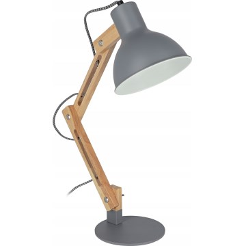 Galda lampa 1xE27/40W/230V pelēka