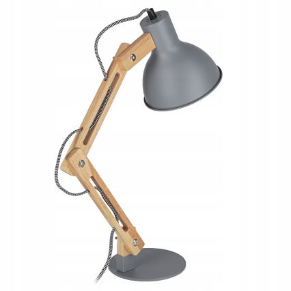 Galda lampa 1xE27/40W/230V pelēka