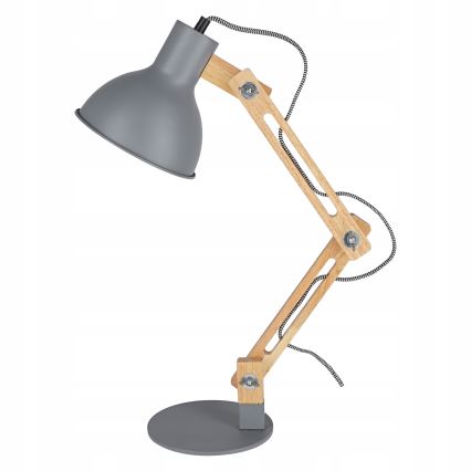 Galda lampa 1xE27/40W/230V pelēka