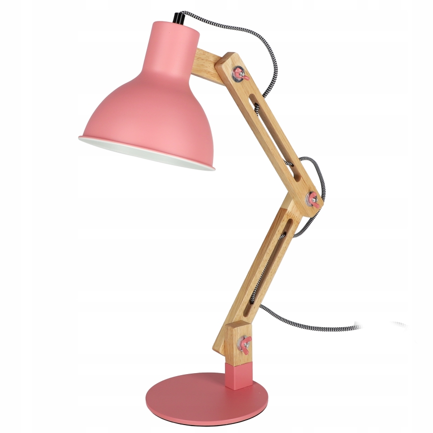 Galda lampa 1xE27/40W/230V rozā