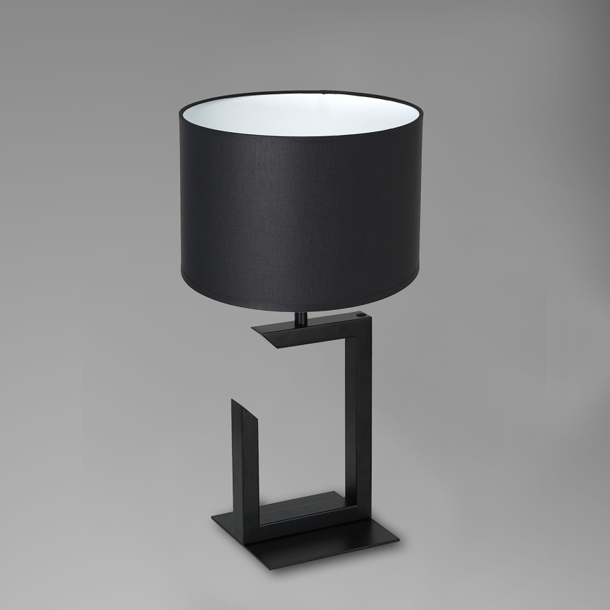 Galda lampa 1xE27/60W/230V 45 cm melna/balta