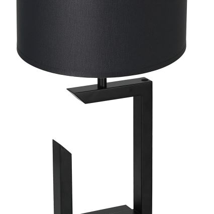 Galda lampa 1xE27/60W/230V 45 cm melna/balta