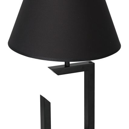 Galda lampa 1xE27/60W/230V 45 cm melna/zeltaina