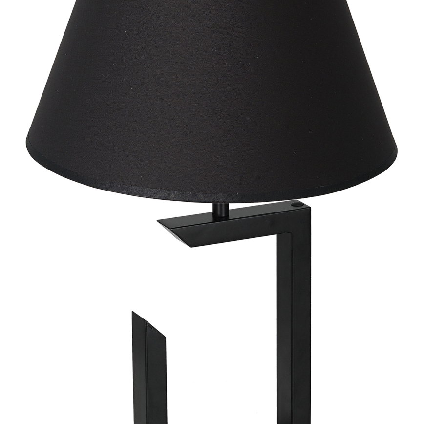 Galda lampa 1xE27/60W/230V 45 cm melna/zeltaina