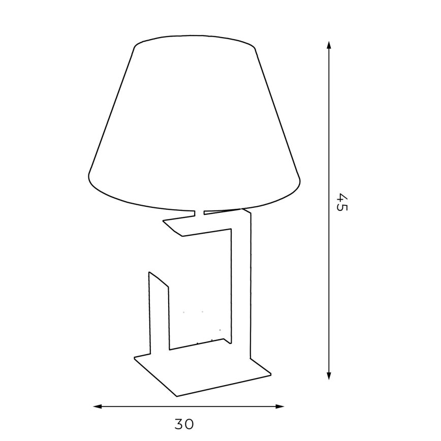 Galda lampa 1xE27/60W/230V 45 cm zaļa/zelta