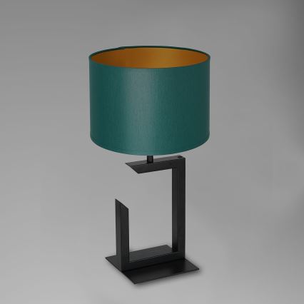 Galda lampa 1xE27/60W/230V 45 cm zaļa/zeltaina