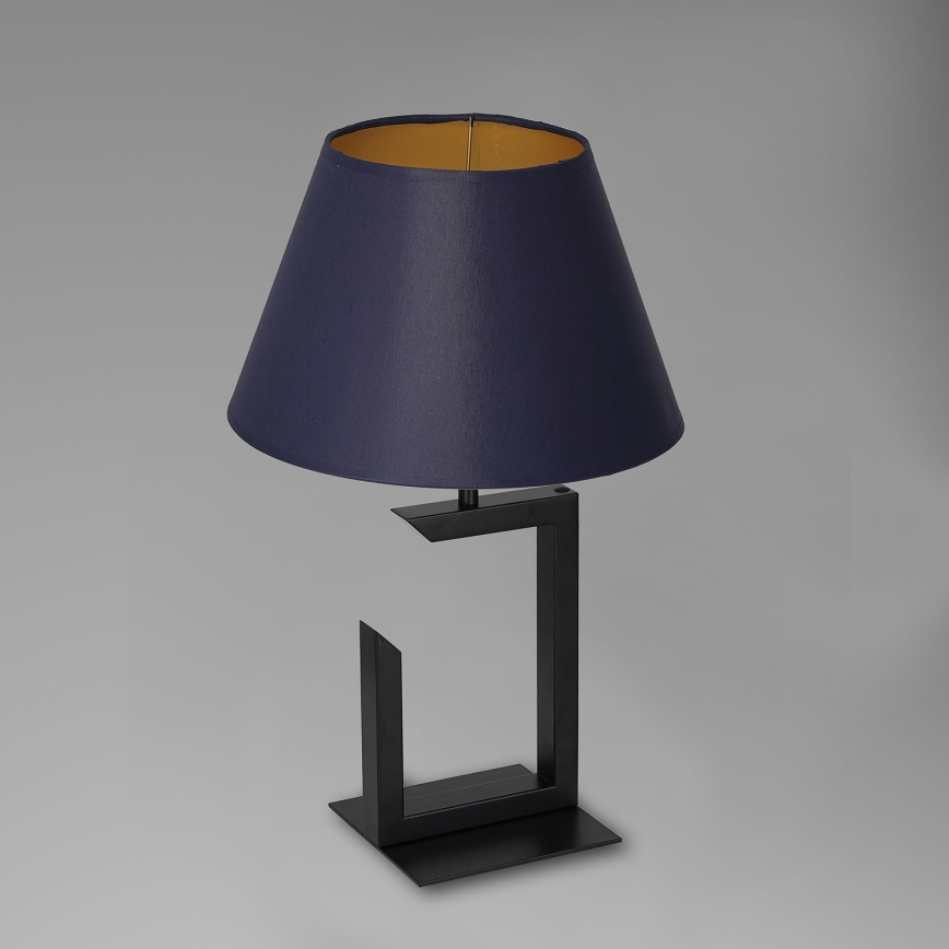 Galda lampa 1xE27/60W/230V 45 cm zila/zelta