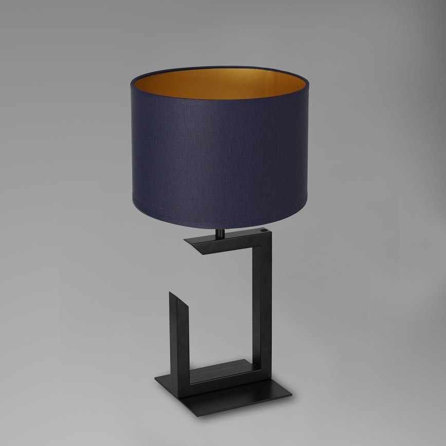 Galda lampa 1xE27/60W/230V 45 cm zila/zeltaina