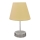Galda lampa 1xE27/60W/230V bēša/spīdīgi hromēts