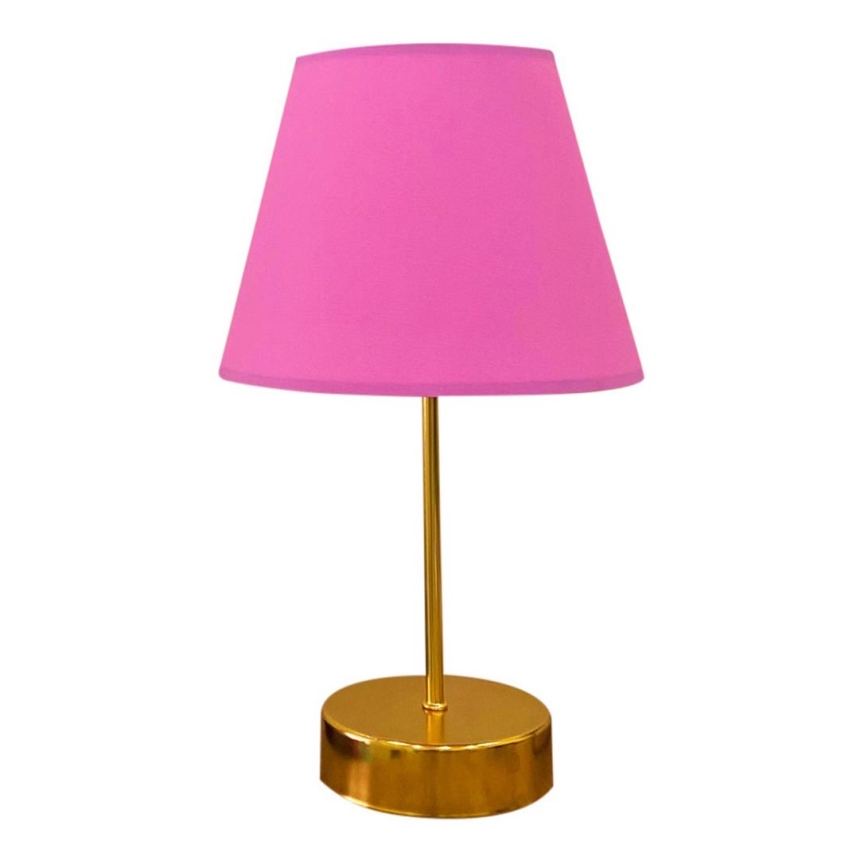 Galda lampa 1xE27/60W/230V rozā/varš