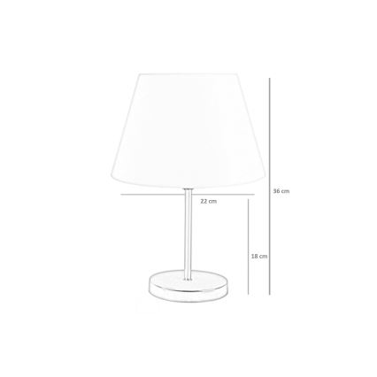 Galda lampa 1xE27/60W/230V zila/varš