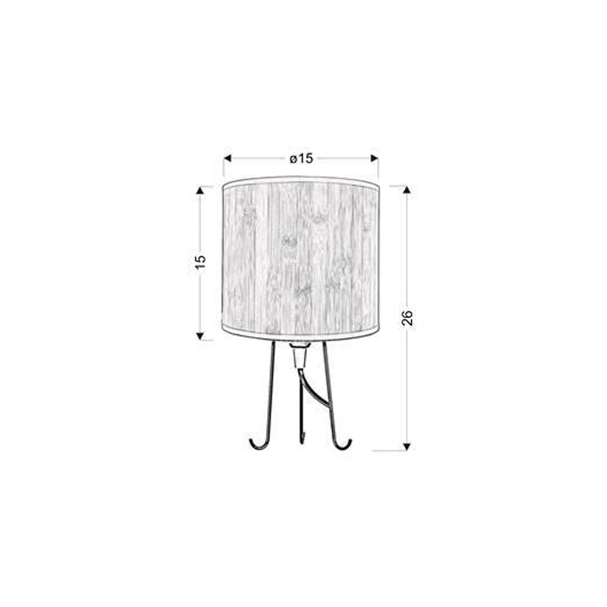 Galda lampa ADORA 1xE14/40W/230V priede